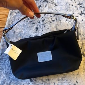Navy Mini Coach Pouch